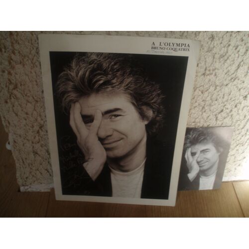 Programme De L'olympia Dedicace De 1990 Daniel Guichard.
