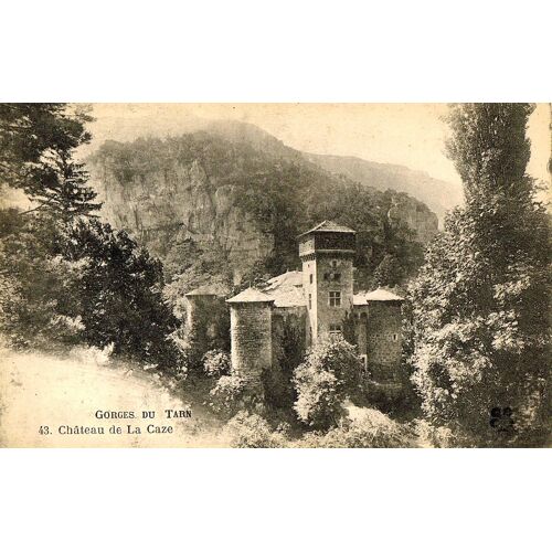 Carte Postale Ancienne, France, Lozère ( 48 ), Gorges Du Tarn, Château De La Caze