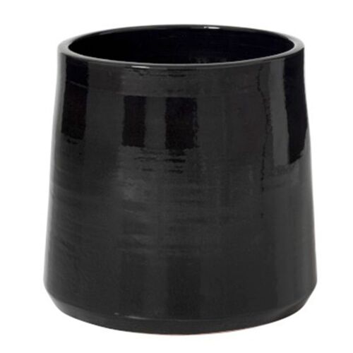Cache Pot En Céramique "Tolga" 28cm Noir