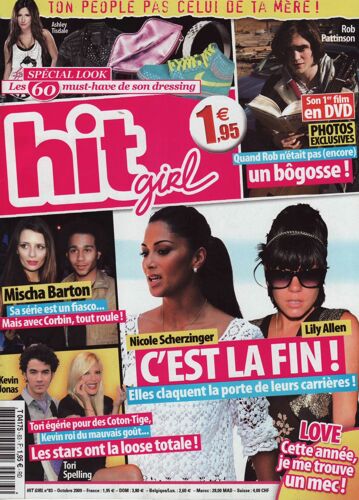 Hit Girl / 10-2009 N°83 : Robert Pattinson (3p) - Tokio Hotel (2p) - Superbus (2p)