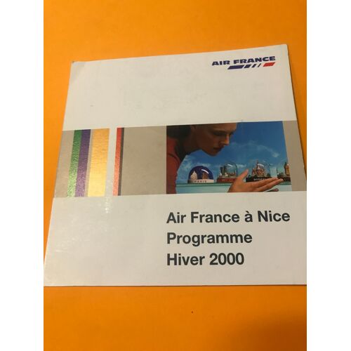 Programme Air France A Nice Hiver 2000