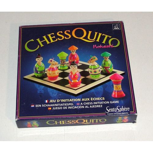 Chessquito Kokeshi Jeu D'initiation Aux Echecs En Bois Sentosphère