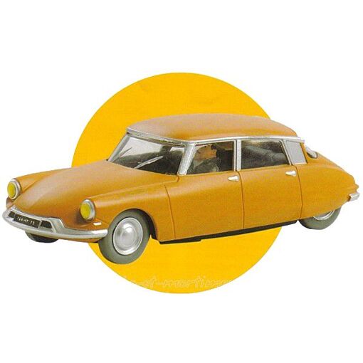 Voiture Miniature Blake Et Mortimer Peugeot 404 Jaune - Échelle 1:43, Occasion