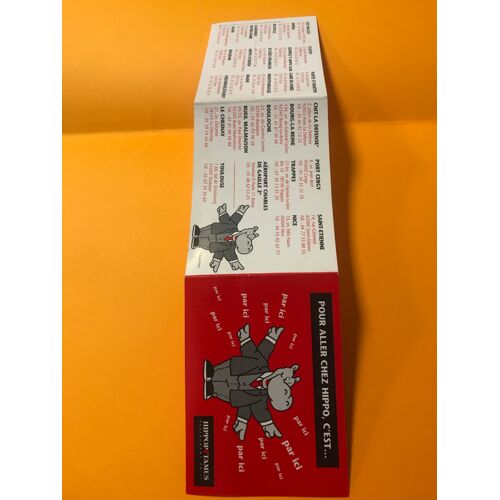 Depliant Liste Des Restaurants Grill Hippopotamus - Hippo Futé - 1997