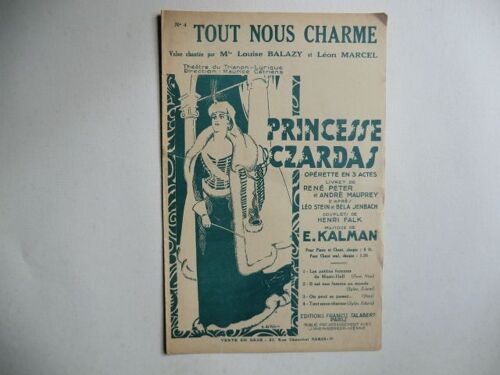 Tout Nous Charme  Princesse Czardas  Kalman