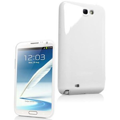 Housse Softy Blanche Pour Samsung Note 2