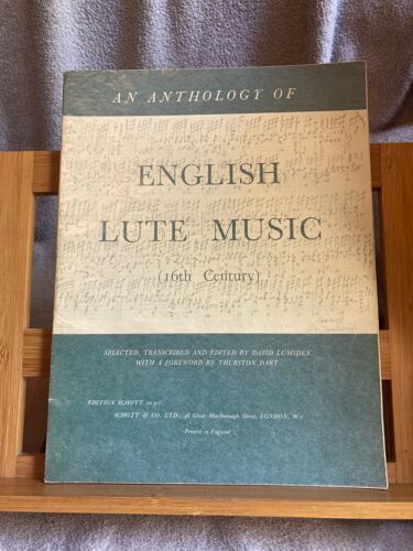 English Lute Music 16th Century Partition Luth David Lumsden Ed. Schott N°10311