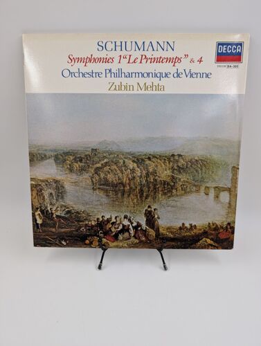 Vinyle 33 Tours Schumann : Symphonies 1 "Le Printemps" & 4 (Zubin Metha) Avec Fourreau