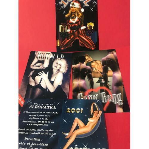 Flyer Programme Erotique Decembre 2001 Club Le Cleopatre Le Cleo Paris