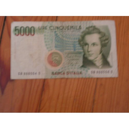Billet De 5000 Lires