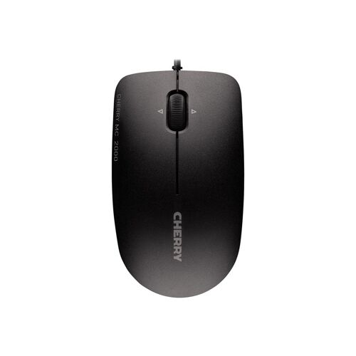 CHERRY MC 2000 - Souris - droitiers et gauchers - infrarouge - 3 boutons - filaire - USB - noir