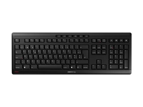 CHERRY STREAM CLAVIER SANS FIL - Clavier - sans fil - 2.4 GHz - Belge - commutateur : CHERRY SX - noir