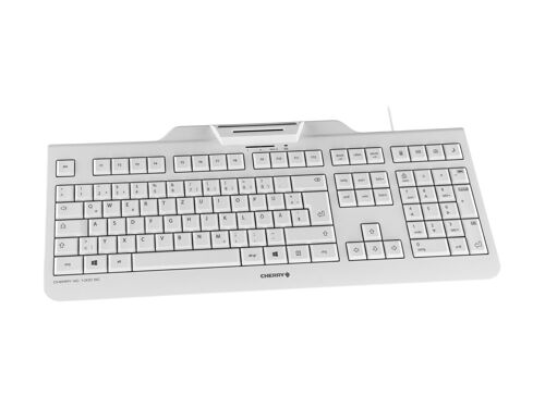 CHERRY KC 1000 SC - Clavier - USB - Suisse - gris pâle