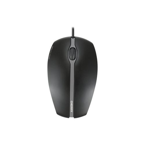 CHERRY GENTIX SILENT - Souris - optique - 3 boutons - filaire - USB - noir