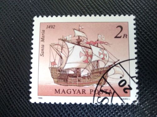 Timbre Hongrie Y T 3166 « Santa Maria », 1492 1988 ( 140808 )