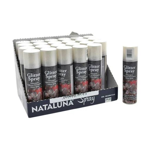 1 Spray Natalizio Glitter Multicolor 100ml Addobbi Di Natale Decorazioni