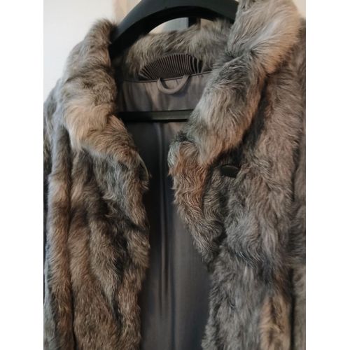 Manteau Long En Véritable Fourrure Naturelle  Zibeline
