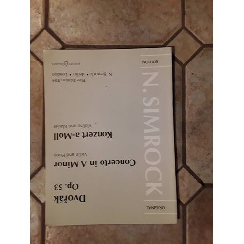 Concerto La M. Op. 53 / Recueil