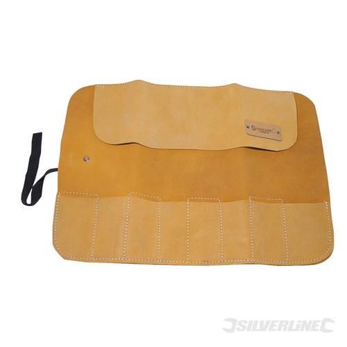 Trousse en daim pour burins et ciseaux à 8 poches 440 x 380 mm