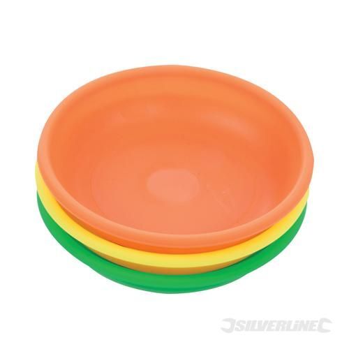 Lot de 3 bols magnétiques fluorescents 135 mm dia