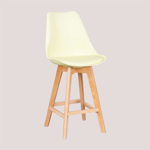 Lot De 2 Tabourets Hauts 67 Cm Nordic Mousse Citron