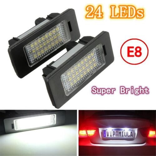 Neufu 2pcs 24 Led Smd Feux Eclaireur Plaque Immatriculation Pour Bmw E81 E82 E90 E91