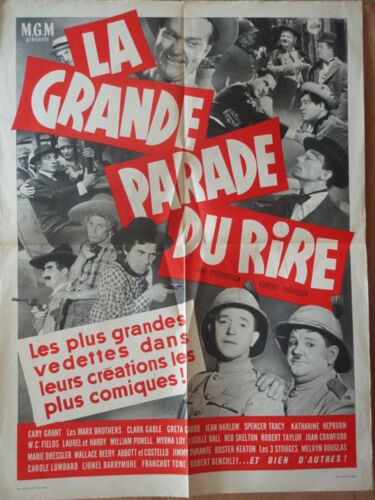 La Grande Parade Du Rire/ 1964/ Affiche 60 X 80/ Laurel Et Hardy