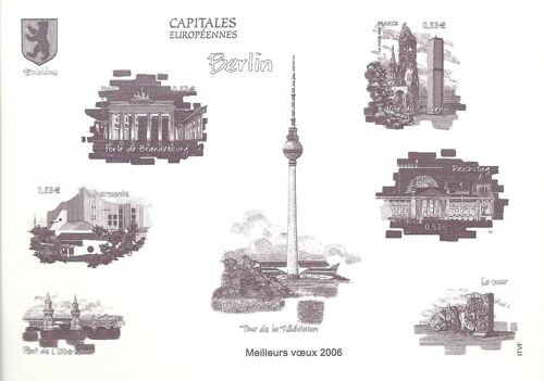 Bloc Meilleurs Voeux 2003 - Capitales Européennes Berlin