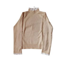 Pull À Encolure Dentelle Taille Xs