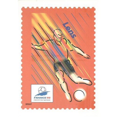 Carte Postale Pré-Timbrée Coupe Du Monde Foot 98 Lens