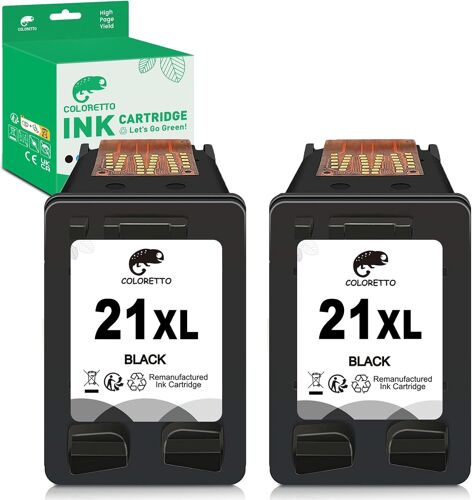 21 XL Cartouches d'encre Remanufacturées pour HP 21XL pour HP Deskjet 3910 3920 3930 F4180 PSC 1401 1402 1403 1406 OfficeJet 4315 5600 5610 FAX 1250 3180 PSC 1410 Imprimante