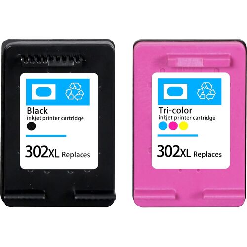 302XL Cartouches d'encre compatibles avec HP 302 302XL, pour HP Officejet 3830 3831 3833 4650, Envy 4520 4524 4527 4522, Deskjet 1110 2130 2132 3630 3632 3636