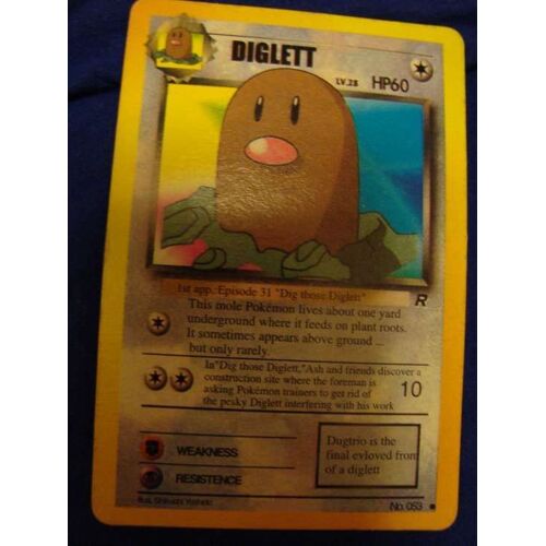 Pokemon - Diglett Hp60 N°53 - Level 28 - Carte En Anglais