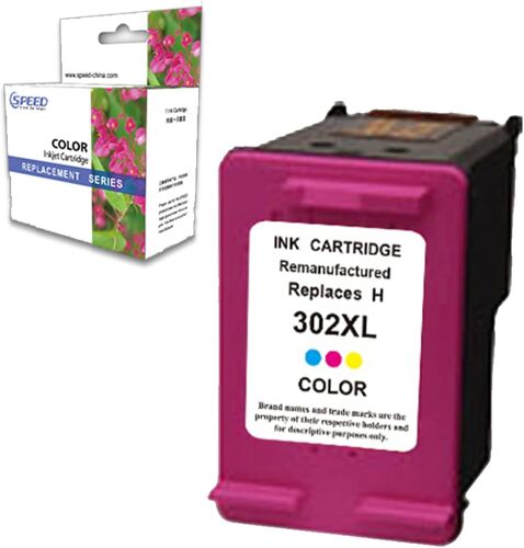 Cartouche Compatible Pour Hp 302 Xl Couleur Imprimante Jet 3830 3832 4650 1110[DYJ074038]