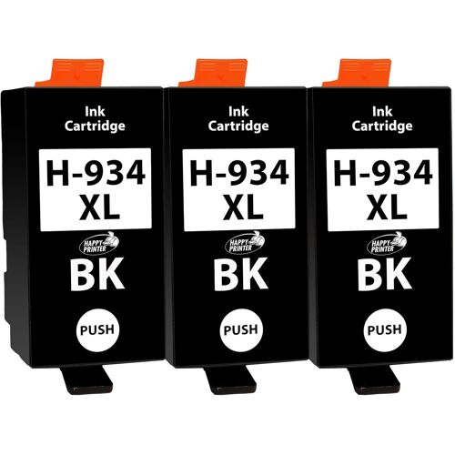 3 XL Cartouches Compatible avec HP 934 Noir pour HP OfficeJet 6200 6230 6235 6239 6800 6812 6815 6820 6822 6825 6830 6835