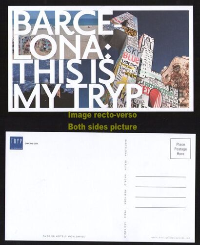 Carte Postale Postcard Barcelona This Is My Tryp Hotels Espagne Spain