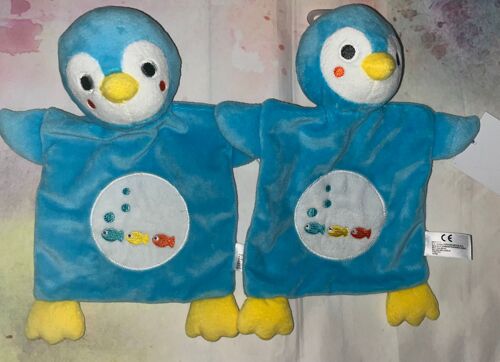 Doudou Pingouin Bleu C&a Peluche Jouet Simba Toys Lot De Deux Doudous Pingouins Bebe Poissons