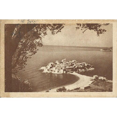 Yougoslavie, Belle Carte Postale Ancienne, Presqu'ile De Kotor (Actuel Monténégro), Écrite Et Affranchie.