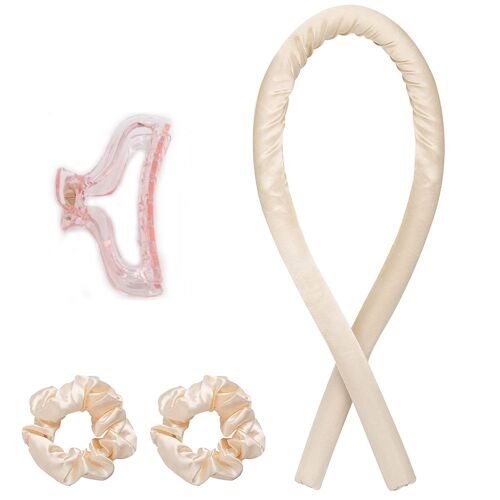 Kit De Curling - Cheveux Bouclés Sans Chaleur Beige Clair