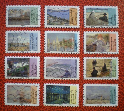 Avant Et Après L'impressionnisme - Peinture - Tableaux - Série Complète De 12 Timbres Oblitérés - France - Année 2013