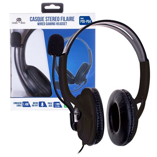 Casque Audio Gamer Double Universel Spx-100 Ps4 / Ps5 / Xbox One / Xbox Serie / Switch - Micro Flexible