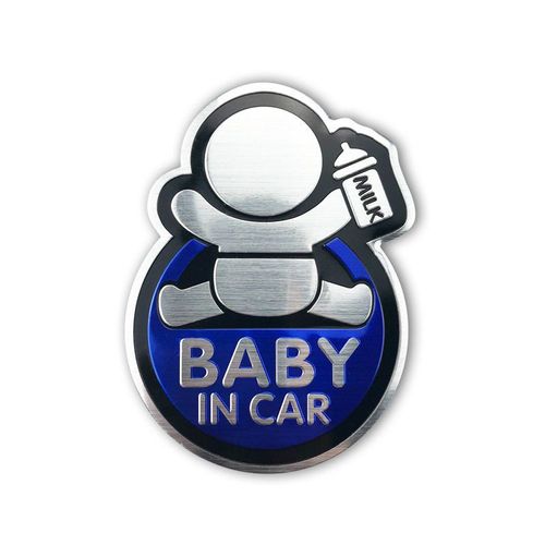 Autocollant De Bébé À Bord De Voiture, Autocollant En Aluminium Pour Nissan X-Trail Qashqai Skoda Octavia Fabia Renault Clio A