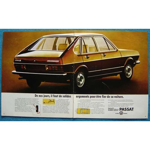 Publicité Papier - Voiture Volkswagen Passat De 1973