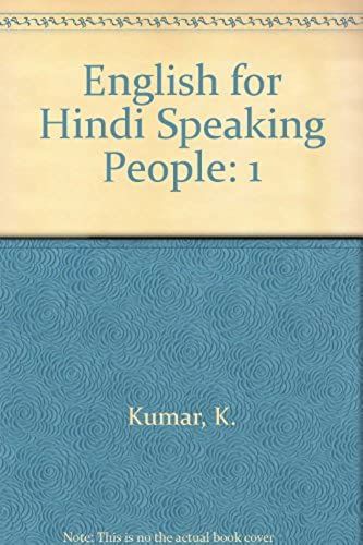 English For Hindi Speaking People: 1