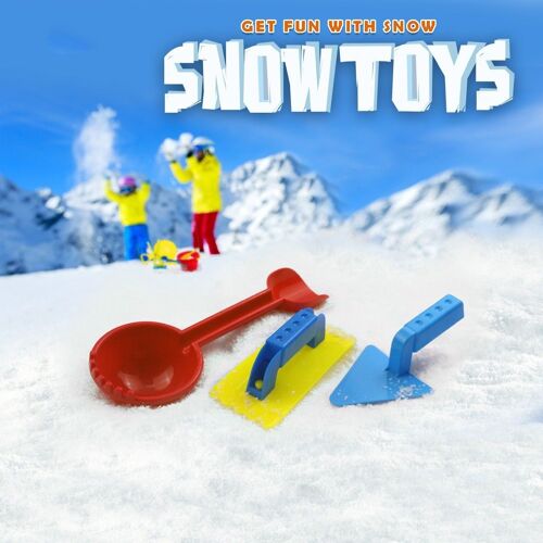 Combinaison De Neige En Plastique Pour Enfants, Jeu De Plein Air, Moule À Sable D'hiver, Jouets De Sport Amusants