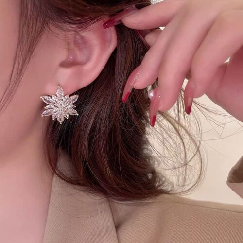 Boucles D'oreilles En Zircon, Bijoux Quotidiens, Mode De Luxe, Cristal, Multi-Diamants, Haute Qualité, Tempérament Délicat, Micro Ensemble