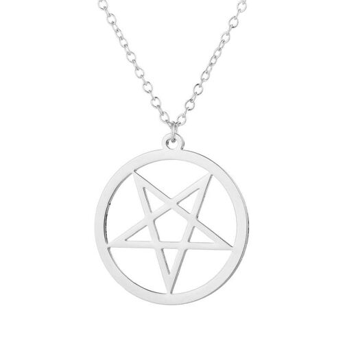 Pendentif Rond Étoile À Cinq Branches, Collier Creux, Clavicule, Personnalité Hip-Hop