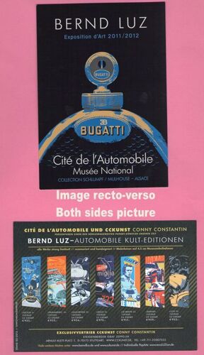 Flyer Fiche Bugatti Bernd Luz Exposition Cité De De L'automobile Collection Schlumpf Mulhouse France