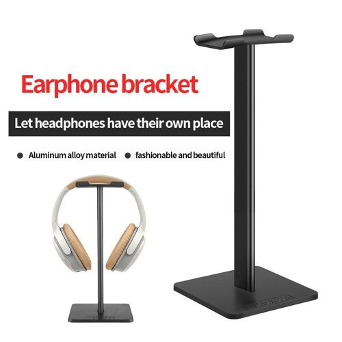 Support de casque d'écoute en aluminium, support de casque d'écoute électronique détachable, présentoir de casque