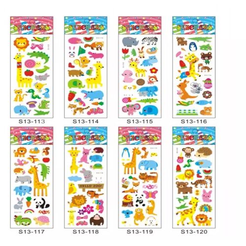 Autocollants Bosse Animal De Dessin Animé Mignon, Autocollants Tridimensionnels Pour Enfants, Autocollants Cadeaux Pour Bébé